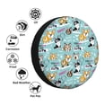 thumbnail image 4 of Fotbe Dogs Funda de Llanta de Repuesto con Estampado, Engrosada, Ajuste Universal para Jeep, Remolque, RV, SUV, Camión-15 inch, 4 of 6