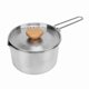 thumbnail image 2 of Olla Hirviendo Para Acampar, Hervidor De Cocina Multifuncional Para Acampar, Fácil Limpieza, Portátil, De Acero Inoxidable 304 Con Plegable Para Té, Café Para Picnic, 2 of 7