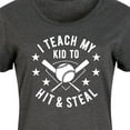 thumbnail image 3 of Instant Message - I Teach My Kid To Hit And Steal - Women's Any Way Dress, 3 of 7