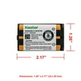 thumbnail image 2 of Kastar 4-Pack 3.6v 1000mAh Battery HHR-P104 Replacement for Panasonic KX-TG2344B KX-TG2346S KX-TG2355S KX-TG2356PW KX-TG2356S KX-TG2357B KX-TG2357S KX-TG2386B KX-TG2388B KX-TG2480S KX-TG4500 (HANDSET), 2 of 4