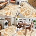 thumbnail image 5 of 3'x5' Area Rugs, Orange Beige Abstract Indoor Outdoor Area Rug for Living Room Bedroom, Modern Ombre Vintage Art Washable Bathroom Rugs Kitchen Floor Carpet Mats Home Decor Aesthetic, 5 of 8