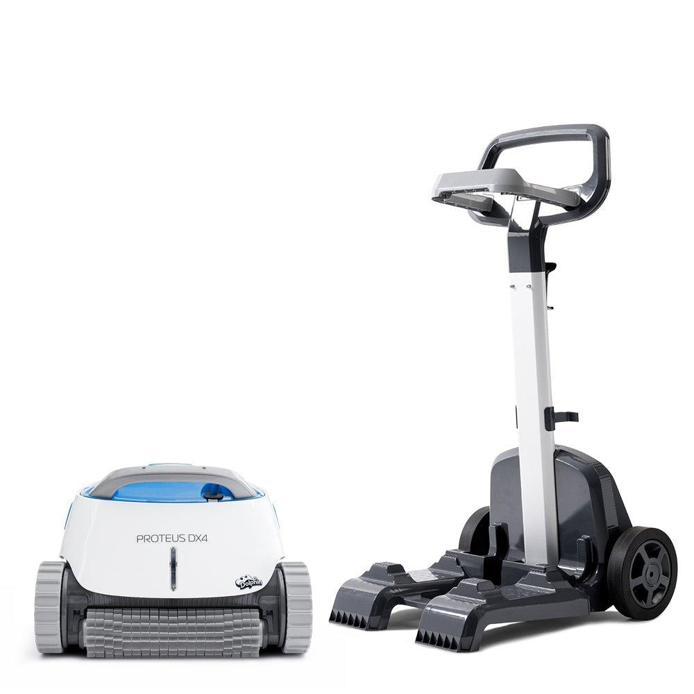 Dolphin Proteus DX4 Robotic Pool Vacuum Cleaner with Universal Caddy