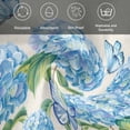 thumbnail image 5 of Blue Floral Cloth Napkins, Summer Botanical Hydrangeas Butterfly Washable and Reusable Dinner Napkins Set of 4, Table Napkin for Kitchen Party Birthday Wedding Hotel Housewarming 20"x20", 5 of 8