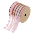 thumbnail image 2 of segolike 5Rolls Pink Baby Shower Cake Wrapping Ribbon Craft DIY Scrapbook Party Decor, 2 of 9