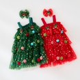 thumbnail image 2 of Nuevo vestido de Navidad, vestido de pastel de Luna y estrella, falda tutú de malla de princesa, vestido con tirantes para niños, vestido de vacaciones, 2 of 5