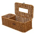 thumbnail image 4 of Imitation Rattan Woven Tissue Box Woven Paper Holder Multifunctional Napkin Dispenser, 4 of 9