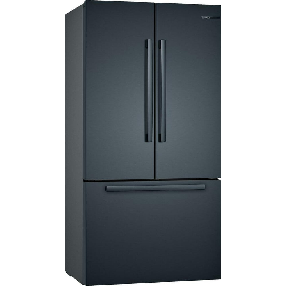 Bosch 800 Series French Door Bottom Mount Refrigerator Black Stainless