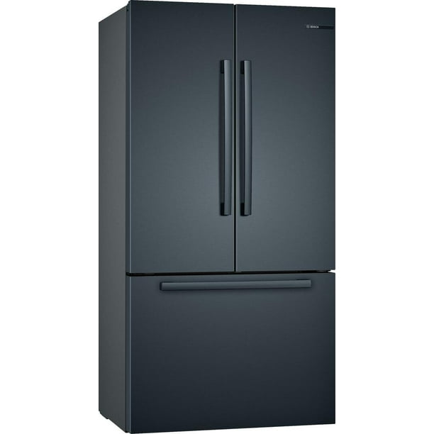 Bosch 800 Series French Door Bottom Mount Refrigerator Black Stainless