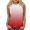 Red, variant on Sleeveless Tops for Women Casual Summer Summer Gradient Print Crew Neck Tank Tops Lightweight Loose Fit Sleeveless Standard Straps Blouses