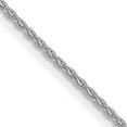 thumbnail image 2 of Solid 14K White Gold 1.4mm Parisian Wheat with Lobster Lock Chain - 18", 2 of 8