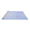thumbnail image 2 of Ahgly Company Machine Washable Indoor Rectangle Solid Blue Modern Area Rugs, 2' x 5', 2 of 4