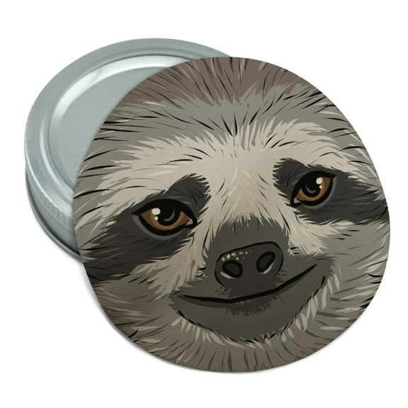 Sloth Face Round Rubber Non-Slip Jar Gripper Lid Opener