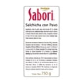 thumbnail image 2 of Salchicha de pavo Sabori family pack 750 g, 2 of 4