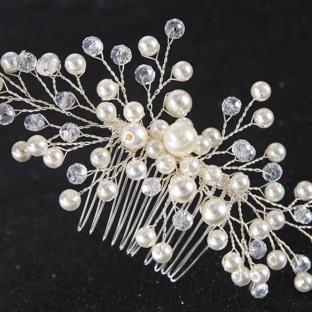 Pearl hot sale hair brooch