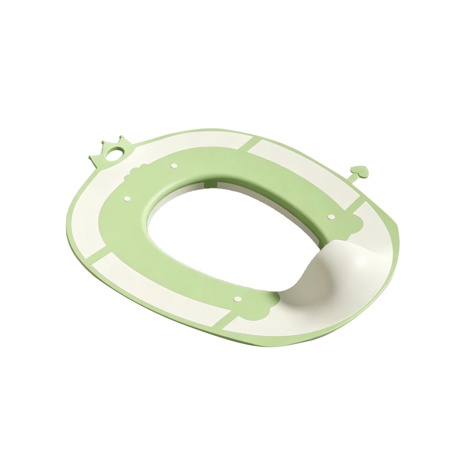 Leeye Folding Travel Toilet Seat Soft TPE Non Slip Foldable Friendly Green For Home Potty Training