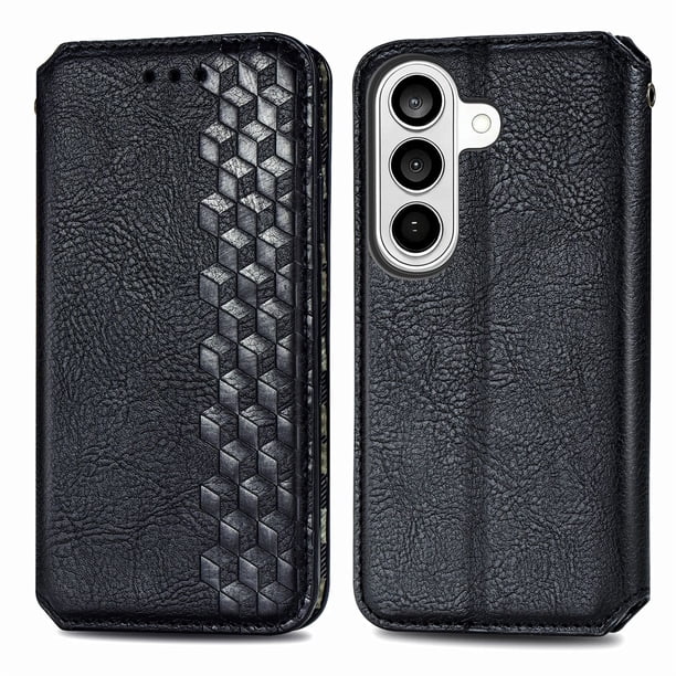 FOXDOCK Funda para Samsung Galaxy S26 | Soporte Ajustable y Billetera Integrada-negro