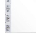 thumbnail image 4 of Benjara BM225873 Mirror Panel Frame Wall Decor with Light Function & Faux Diamond, Silver, 4 of 5