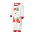 thumbnail image 3 of Christmas Family Pajamas Matching Set Santa Claus Print Long Sleeve Tops and Pants Loungewear Soft Sleepwear, 3 of 10