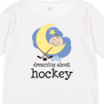 thumbnail image 4 of Inktastic Dreaming About Hockey Boys or Girls Long Sleeve Toddler T-Shirt, 4 of 5
