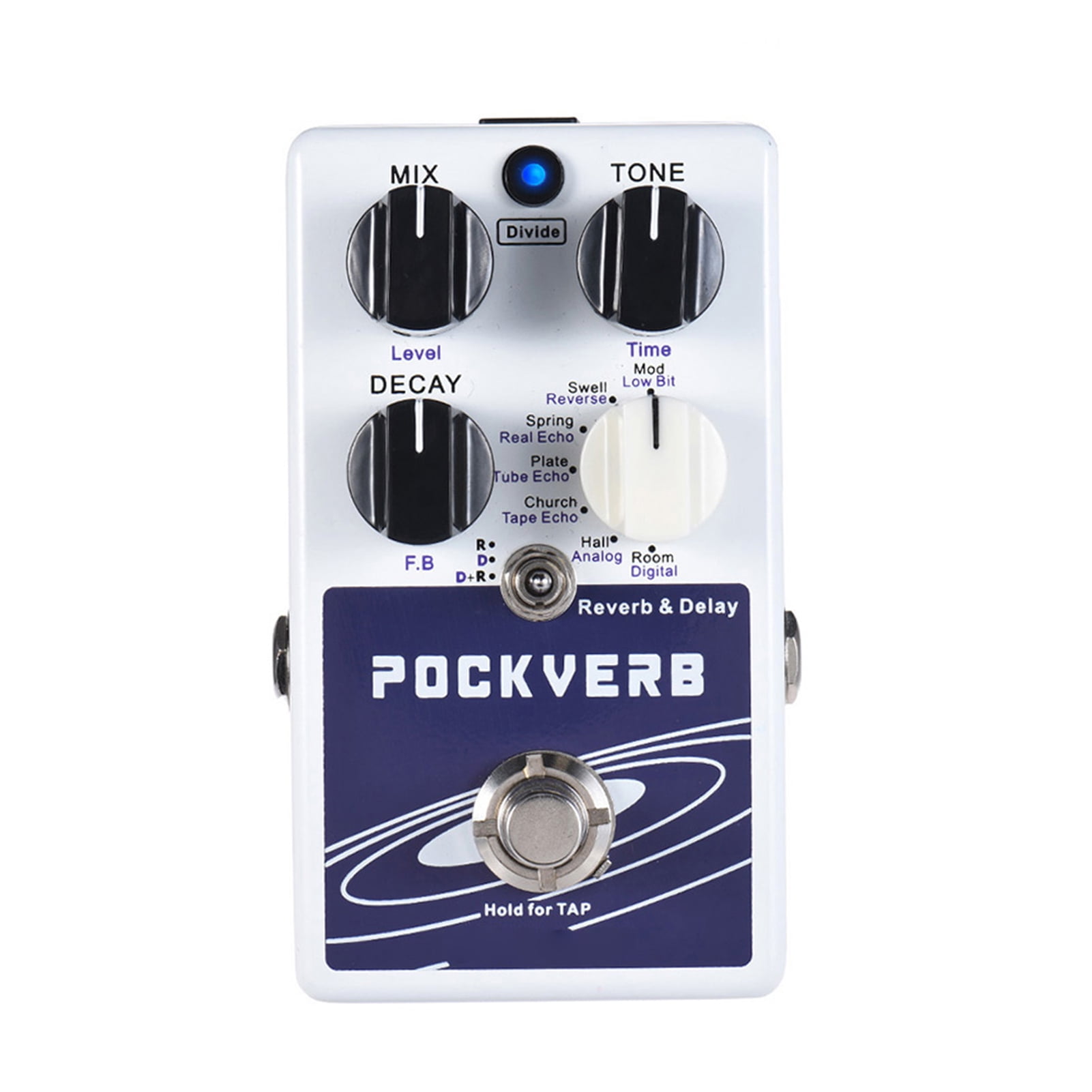reverb effect pedal Effect ammoon POCKVERB Reverb & Delay Guitar Effect Pedal 7 Reverb Effects + 7 Delay Effects With Tap Tempo Function True Bypass