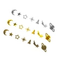thumbnail image 3 of Adornos Rellenos Colgante Celestial Moon Star Zulema Suministros de arte para joyería Halzgo, 3 of 7