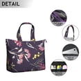 thumbnail image 3 of Flower Women's Large Weekend Travel Bag Moving Canvas Handbag Thick Double Layer Beach Weekend Travel Unisex Hospital Maternity Delivery with Toiletry Waterproof, 3 of 5