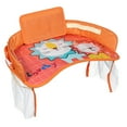 thumbnail image 4 of Kids Travel Tray, Toddler Car Seat Lap Activity Tray, Side Walls, Mesh Snack Pockets, Cellphone Holder, Waterproof Car Seat, Stroller, Airplane Play and Learn Area, 4 of 8