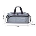 thumbnail image 3 of Bolsa De Ejercicios Bolsa deportiva impermeable portátil para entrenamiento físico para hombres y mujeres (gris oscuro) Tmvgtek Para Estrenar, 3 of 7