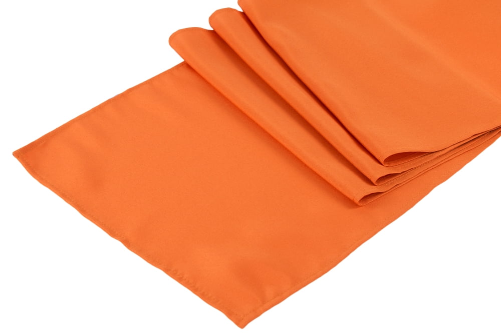 Polyester Table Runner Approximately 13" width x 108" length Burnt