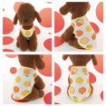 thumbnail image 6 of Breathable Pet T-shirt - Round Collar Pineapple Fruit Dog Vest - Polyester Summer Clothes, 6 of 8