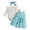 Blue, variant on THDHVS Newborn Girl Outfits,Girls' Clothing Sets,Plaid Bow Overalls Set with Flutter Sleeve Top and Headband for Baby Girl Spring Style 12-18 Months