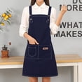 thumbnail image 4 of LingStar Kitchen Cooking Aprons with Pockets AdjustableCanvas Apron Multifunctional Large Pockets Working Clothes Blue, 4 of 9