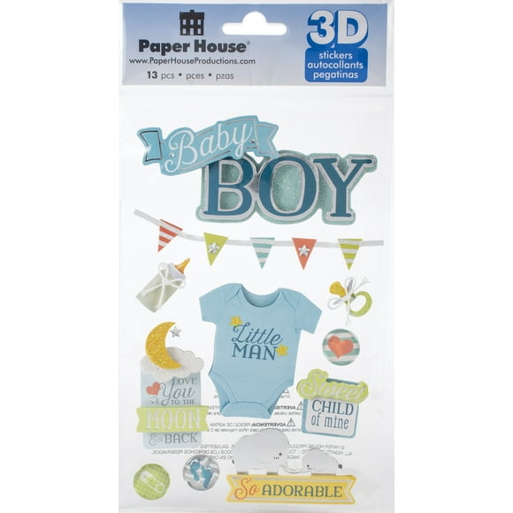 Paper House 3D Stickers-Baby Boy
