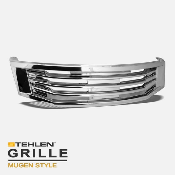 Stehlen 642167819660 MU Style Front Hood Bumper Grille - Chrome For 2008-2010 Honda Accord 4 Door Sedan