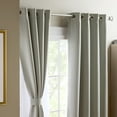 thumbnail image 3 of TOWN & COUNTRY LUXE Oslo Double Layer Indoor Curtains, Room Darkening and Sheer, Grommet Top, Energy Efficient, 2-Pack Set, 52"x108", Grey, 3 of 12