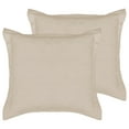 thumbnail image 2 of HMTtie - Cloud Waffle Taupe Euro Shams - Waffle Weave - Taupe - Euro Sham Set of 2 (26x26in.), No Insert- Cotton, 2 of 4