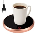 thumbnail image 1 of Calentador de taza de café con apagado automático, calentador de taza para oficina, calentador eléctrico de bebidas de té para leche, tetera, cera de vela con placa calefactora de vidrio, 1 of 8