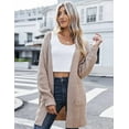 thumbnail image 5 of Zeagoo Women's 2025 Fall Long Batwing Sleeve Open Front Chunky Knit Cardigan Sweater, 5 of 7