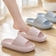 thumbnail image 5 of Zapatillas de casa, sandalias antideslizantes de EVA, zapatillas de suela gruesa con punta abierta para parejas, azul gris, adecuadas para talla 39-40 2 piezas Jumpingount AP001383-20B, 5 of 7