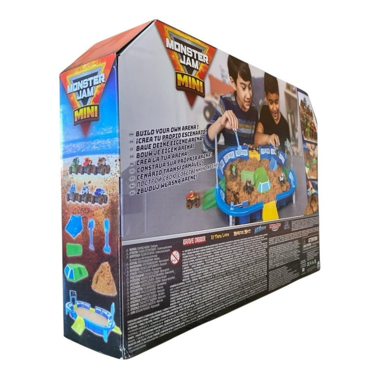 Monster Jam Mini World Finals Monster Dirt Arena with 2lbs Kinetic