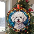 thumbnail image 2 of Bichon Frise: -Style Christmas Ornament - Made With Real Glass, Holiday Keepsake, Xmas Tree Hanging Decoration, Seasonal Gift Idea, Collectible Ornament 2025 Christmas Tree Decorat, 2 of 5