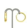 thumbnail image 2 of X & O Women's 14K Yellow Gold Plated Polished 9mm X 40 mm Hoop Earrings, 2 of 7
