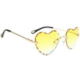 thumbnail image 1 of Lentes de sin Montura Color Degradado Protección Amarillo Hugo gafas de sol para mujer, 1 of 5