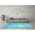 thumbnail image 3 of Ahgly Company Indoor Round Abstract Light Blue Contemporary Area Rugs, 8' Round, 3 of 4