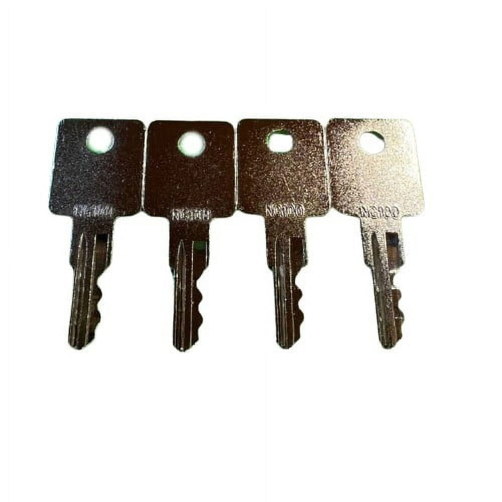2 Pack Keys for Kubota Mini Excavator, Backhoe, Skid Steer