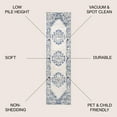 thumbnail image 6 of JONATHAN Y BOHEMIAN FLAIR 2 x 8 Runner Rug, Inigo Cottage Medallion - Blue/Gray, BMF107A-28, 6 of 9