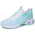thumbnail image 5 of Rokment Women's Running Cross Training Shoes Breathable Mesh Comfortable Air Cushion Hiking Jogging Fitness Trainners Casual Walking Tennis Fashion Sneakers Green Size 8, 5 of 6