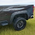 thumbnail image 4 of Ikon Motorsports Fender Flares Wheel Arch Extension Compatible with 2020-2022 Chevy Silverado 2500 HD, Pocket Riveted Style Injection PP Black Wheel Flare Cover Mud Guard Protector 4PCS Set, 4 of 6