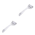 thumbnail image 3 of Billuyoard Skiver de cuero Skiving Shove Safe Trimming Supplies Herramientas profesionales de artesanía en cuero Accesorio de corte Artículos plata 2Conjunto, 3 of 6