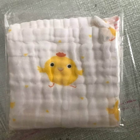 

YWKJC Cotton Cartoon Handkerchief Bibs - Soft and Absorbent Six Layers Of Gauze Perfect for Babies Toddlers and Children Ideal for Mealtime Feeding Drooling and Teething - Adorab